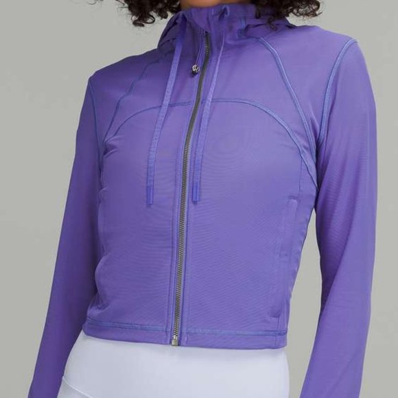 lululemon athletica Tops - NWT Lululemon Nulu and Mesh Cropped Define Jacket Charged Indigo Style#: W4BVZS